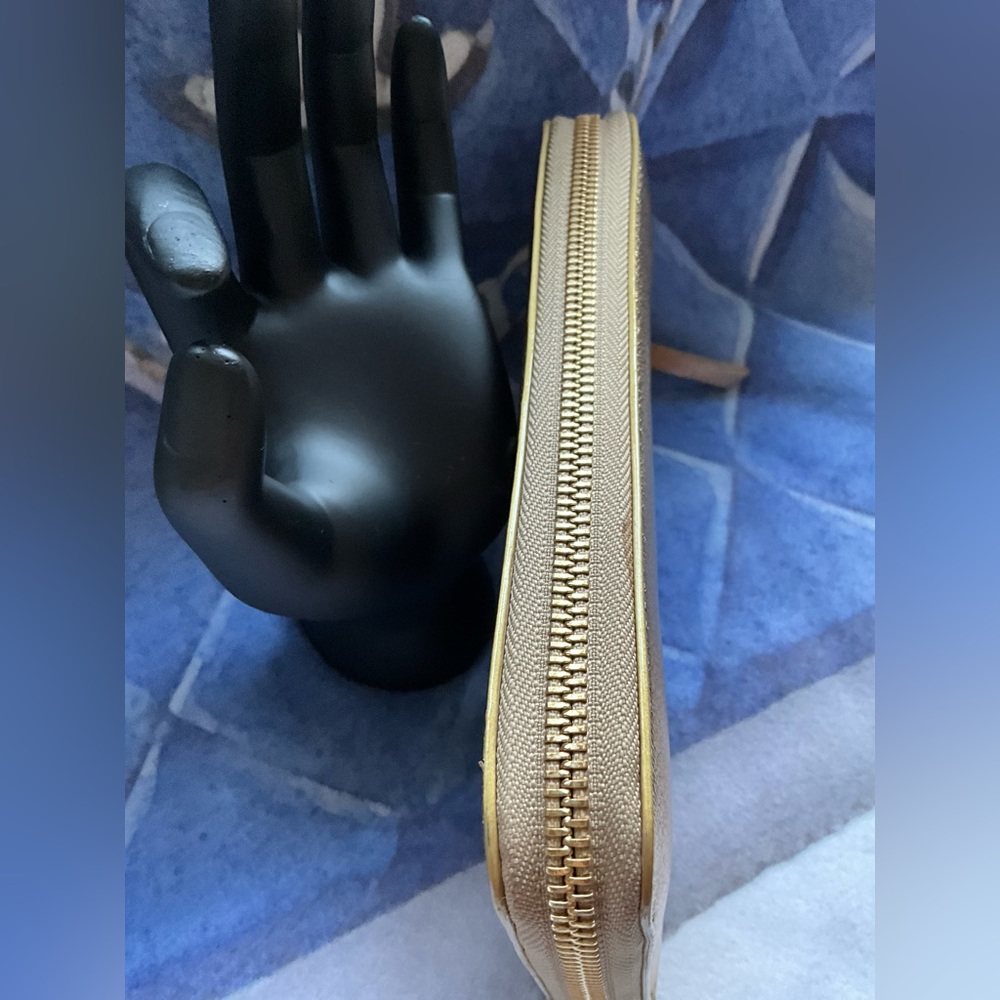 SOLD- Jimmy Choo Bettina Gold Zip Around Wallet - Picture 11 of 16